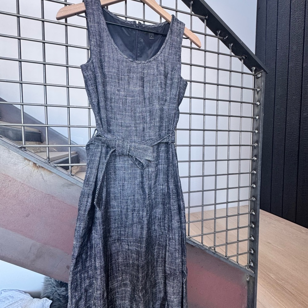 J. Crew Navy tone Midi Dress